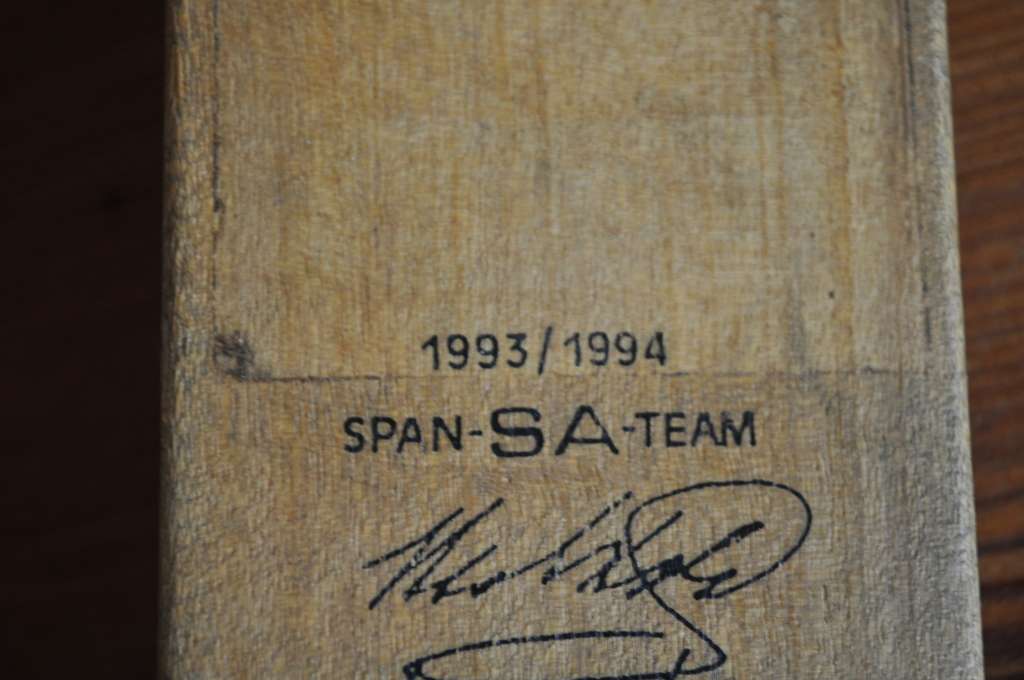 Vintage Clive Rice Mini Cricket Bat