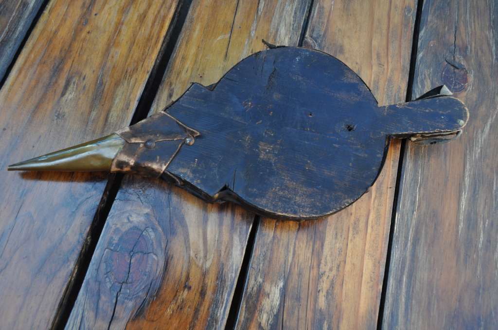 Vintage Fireplace Bellows Brass Wood