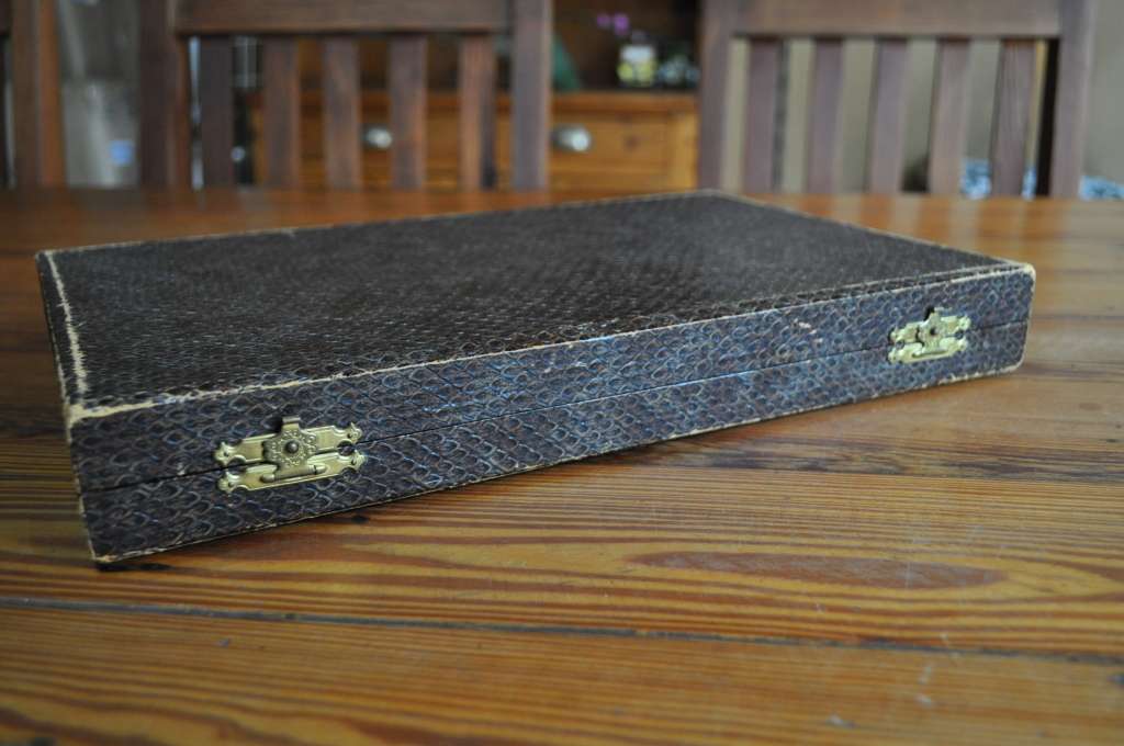 Vintage Empty Cutlery Box