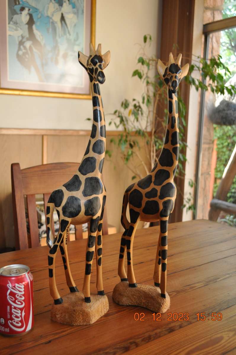 Wooden Giraffes x Two
