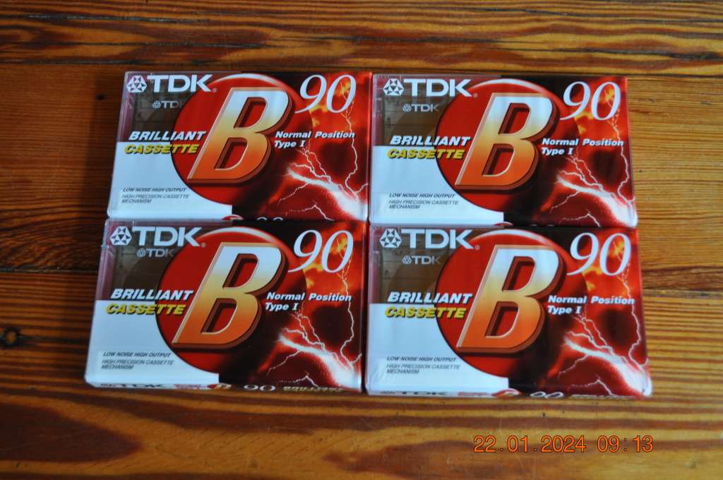 TDK Old School 90min Cassettes Tapes New Sealed