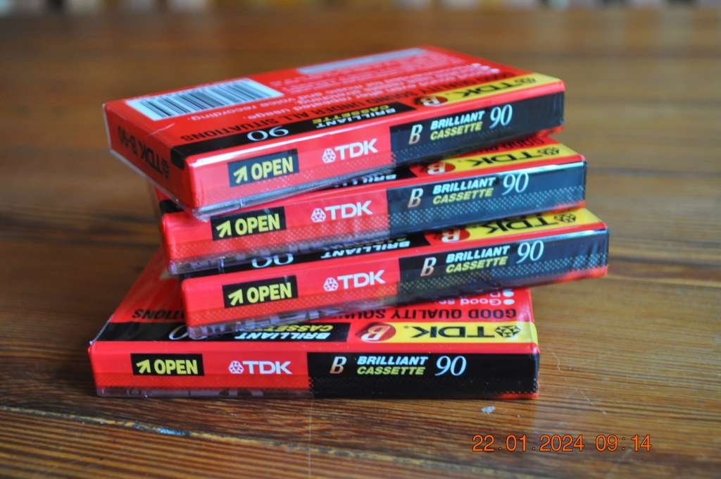 TDK Old School 90min Cassettes Tapes New Sealed