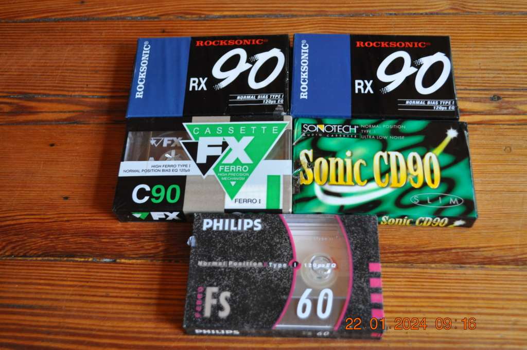 Mixed Old School Cassettes Tapes New Sealed