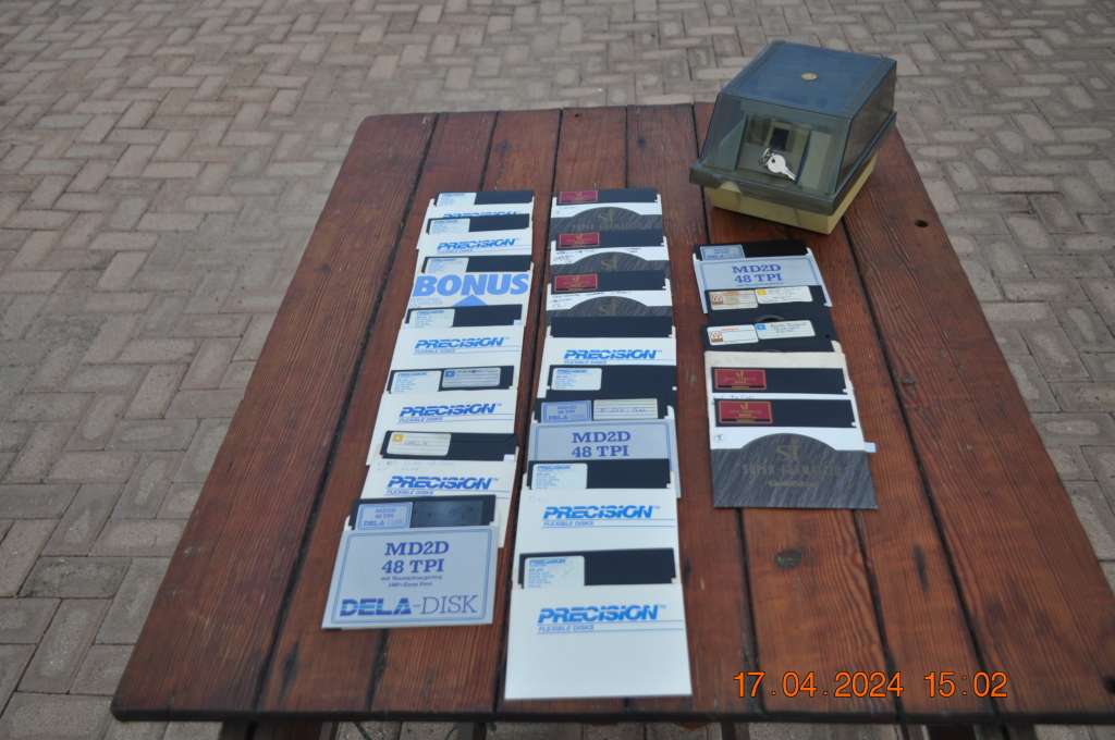 Vintage 5.25 Computer Floppy Discs