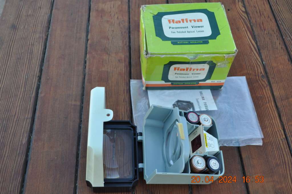 Vintage Portable Slide Viewer In Box