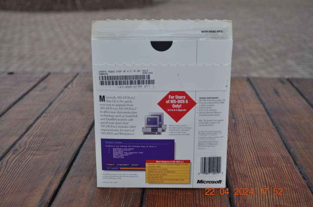 Microsoft MS-Dos 6.2 Setup Operating System