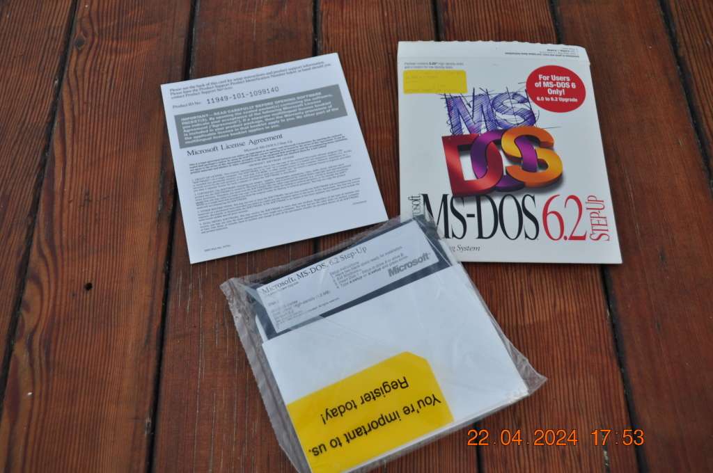 Microsoft MS-Dos 6.2 Setup Operating System