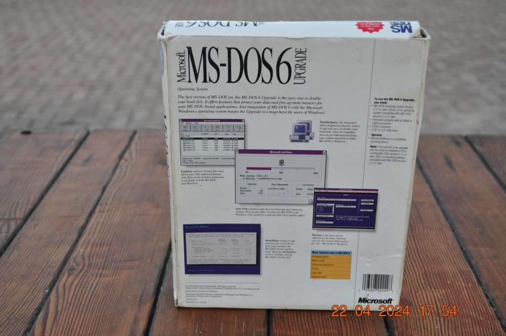 Microsoft MS-Dos 6 Upgrade