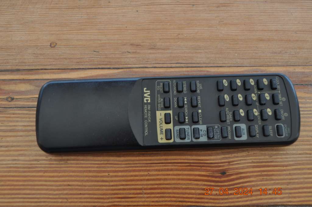 Original JVC Audio System Remote Control
