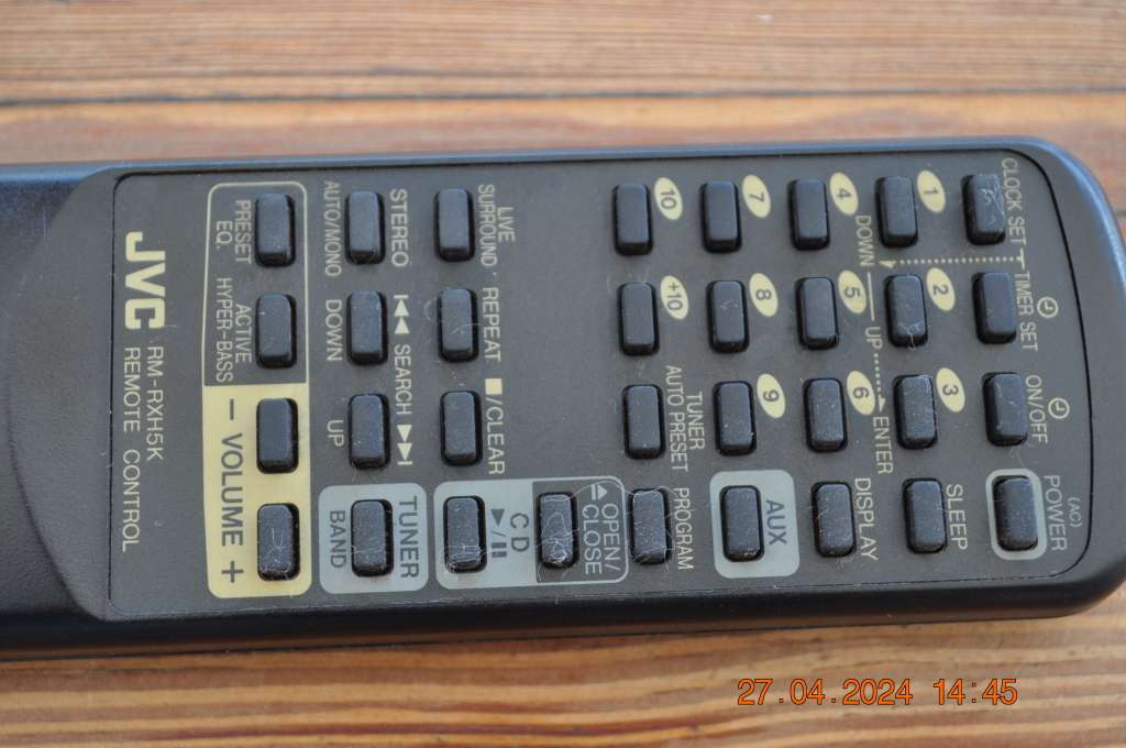 Original JVC Audio System Remote Control
