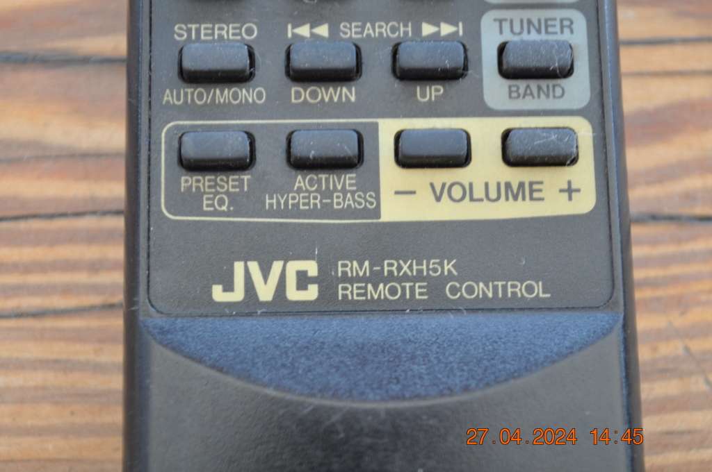 Original JVC Audio System Remote Control