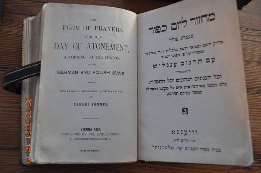 1927 Vienna Festival Prayers German And Polish Jews