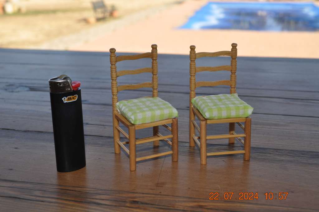 Dolls House Two Kitchen Chairs