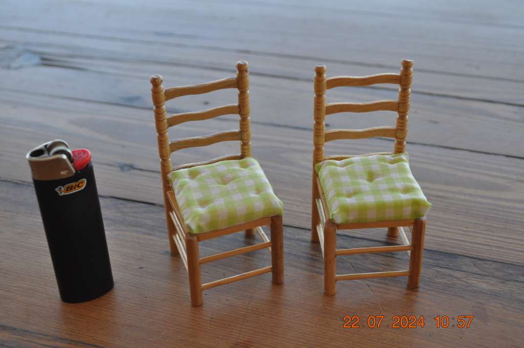 Dolls House Two Kitchen Chairs