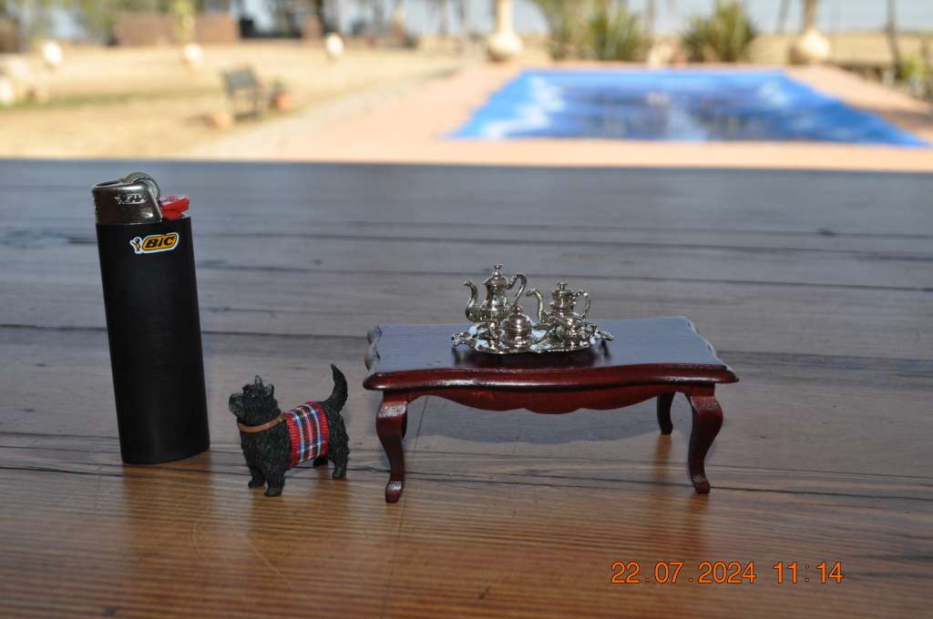 Dolls House Table With Extras