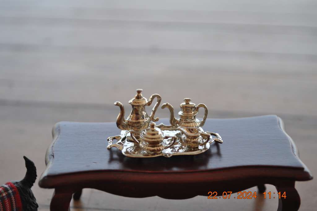 Dolls House Table With Extras