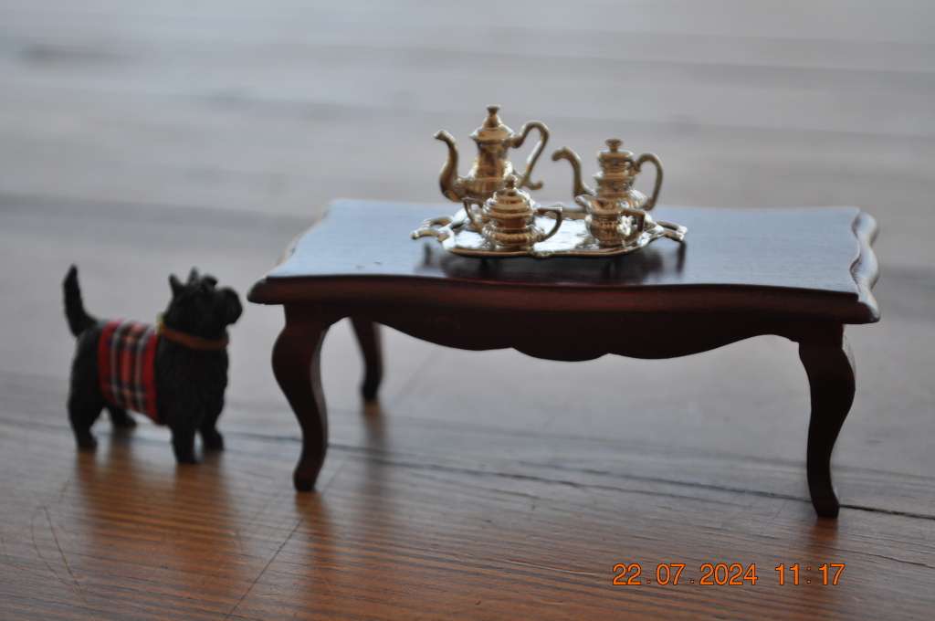 Dolls House Table With Extras