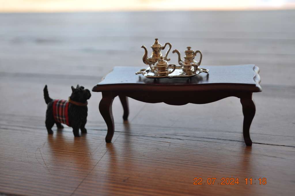 Dolls House Table With Extras