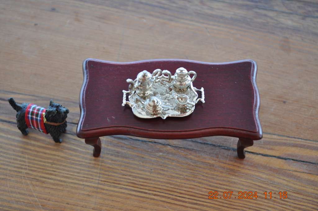 Dolls House Table With Extras