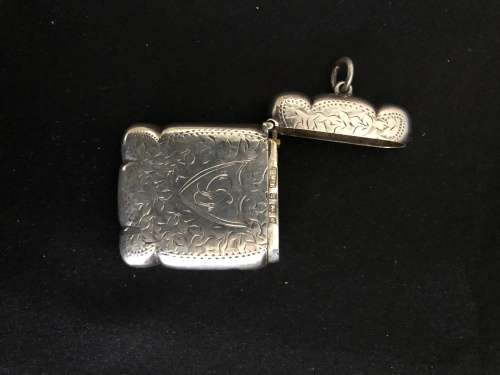 Antique Hallmarked Silver Vesta Case