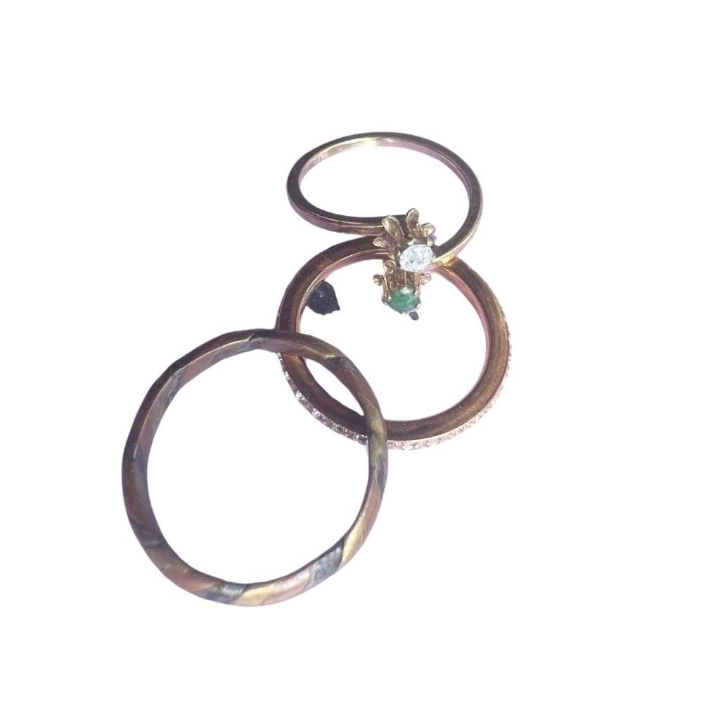 Ring - 3 x Various fashionable and dainty rings