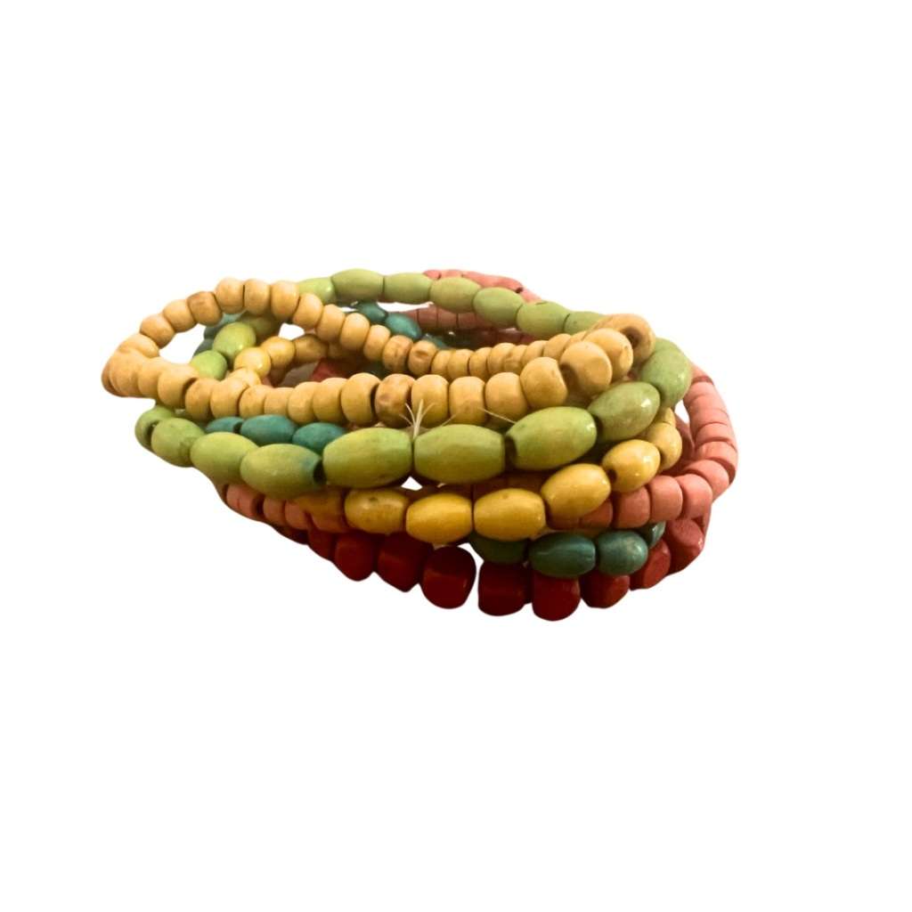 Bracelet - 7 x Multi Coloured Beaded Bracelets