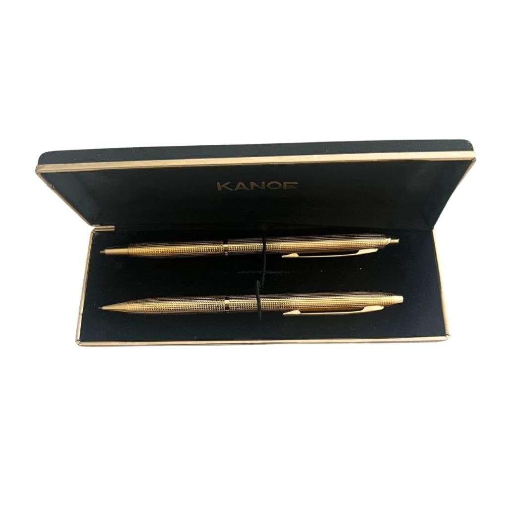 Set - Vintage Gold Tone Pen and Pencil