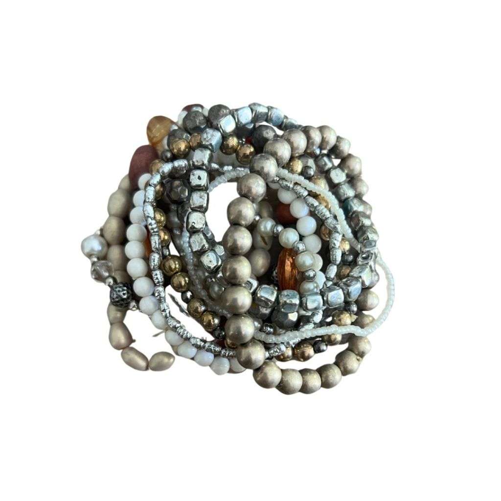 RA079 Bracelet - 10 Assorted Beaded Bracelets. Great Party Pack