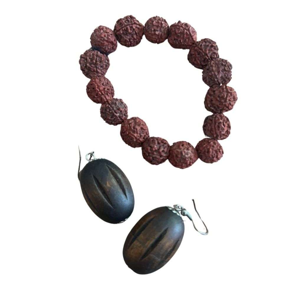 RA090 Necklace - Acorn Shape Earrings and Necklace