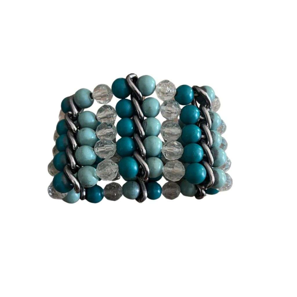 RA094 Bracelet - Stretch Bracelet Turquoise Beads
