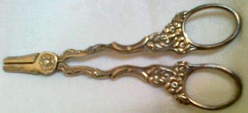 Silver Plated Grape Scissors
