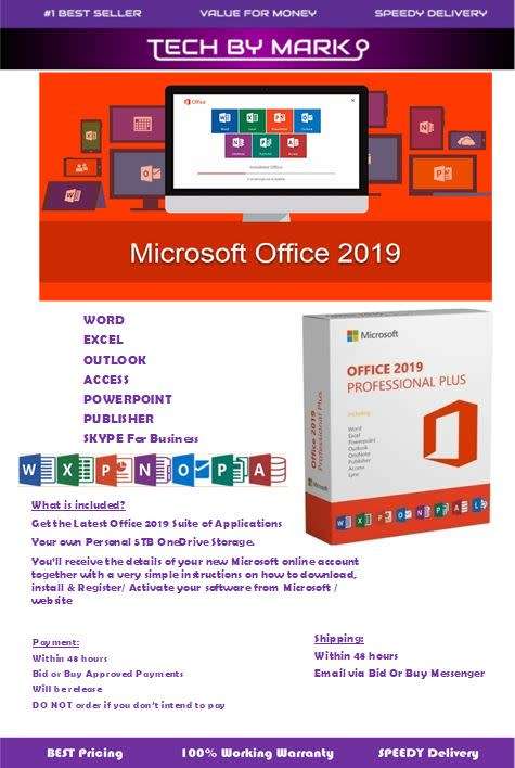 Microsoft Office 2019 Professional Plus 1 PC license ESD