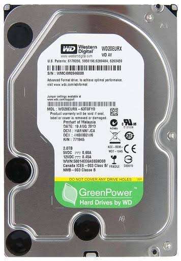 Western Digital WD20EURX 2TB HDD