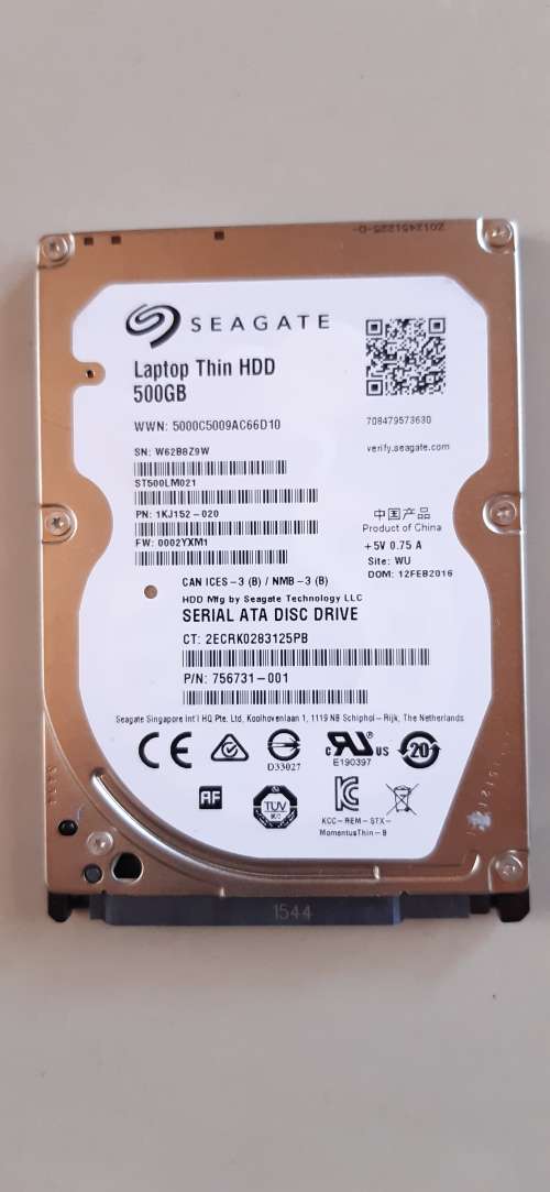 Seagate 2.5 inch SATA 500GB Hard Drive (Slim)