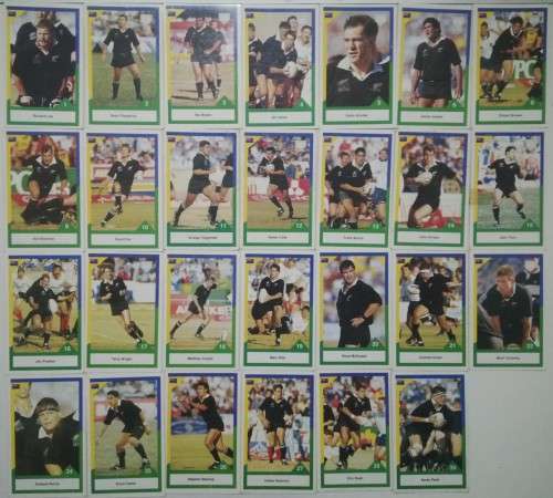 1992 Sportsdeck Rugby Cards : SA vs NZ - ALL BLACKS 27 Cards
