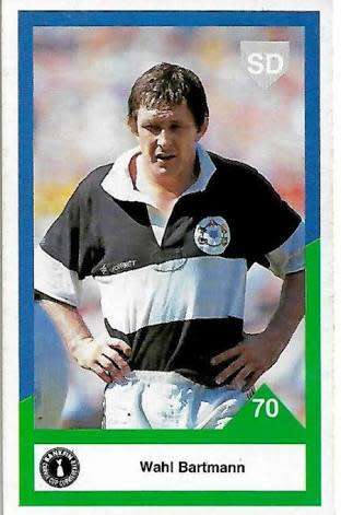1992  Sports Deck Rugby Trading Cards : Wahl Bartmannn # 70