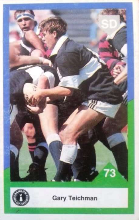 1992  Sports Deck Rugby Trading Cards : Gary Teichman # 73