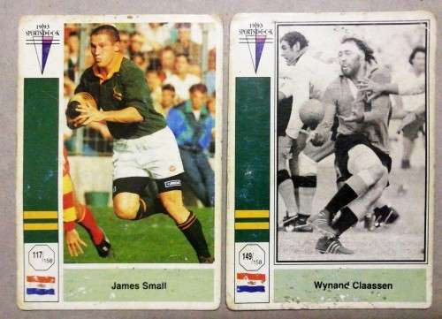 1993 Sports Deck Rugby Trading Cards : James Small & Wynand Claassen