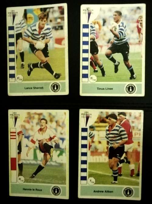 Sportsdeck 1993 Rugby Trading Cards : Mix of 4 cards