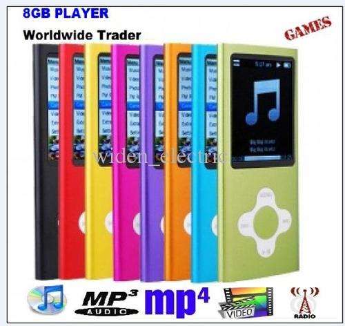 ***New design 8 GB 4th generation MP3 MP4 player 1.8"screen Video, FM Radio player***