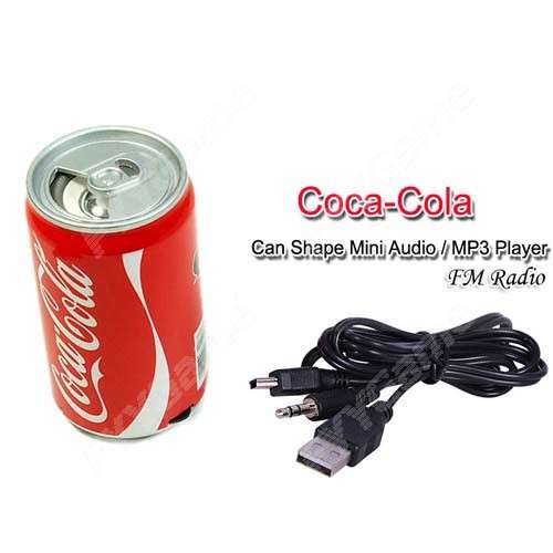 Coca Cola Shape design Can Audio MP3 speaker!!!