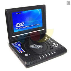 LATE ENTRY * 7.8" Portable DVD player with TV Player, Card reader / USB Game with remote