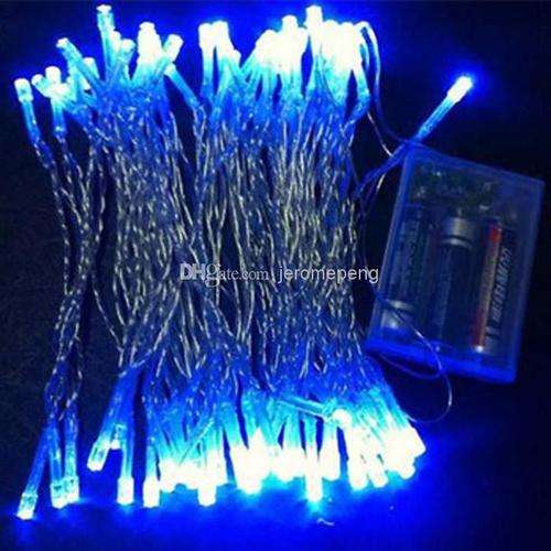 ***NEW***5 m 50 led blue fairy lights - works with battery only
