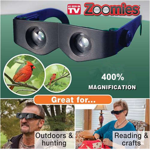 Zoomies 400% magnification Magnifying Magnifiers Glasses Telescope Hands Free Binoculars