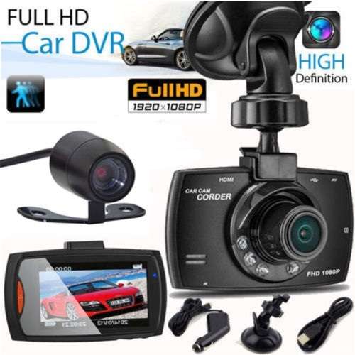 2.7" FULL HD 1080P Night Vision In Dual Lens Blackbox Cctv Car Dvr Video Recorder Camera G Sensor