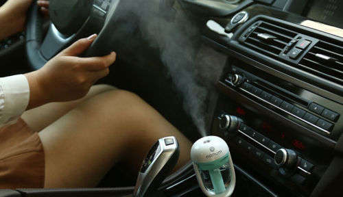 Car Air Humidifer Mist Diffuser Steam Essential Oil Ultrasonic Aroma Purifier