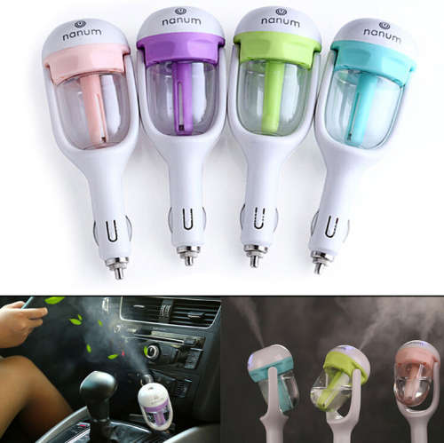 Car Air Humidifer Mist Diffuser Steam Essential Oil Ultrasonic Aroma Purifier