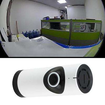 360 Degree Panoramic IP Camera Night Vision IR Cut SD Card Motion Detection Record Android & iOS App