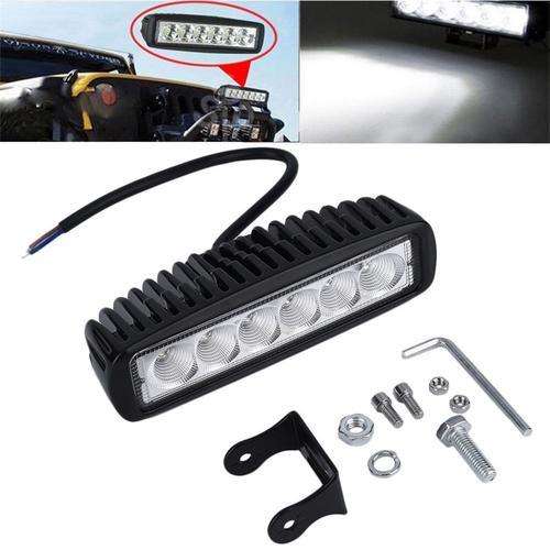 Car Truck 18W LED Work Light Bar Reversing Flood Lamp Jeep Boat 4WD 12V 24V