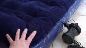 Double Air Bed Inflatable Matress Flocked Camping Comfort